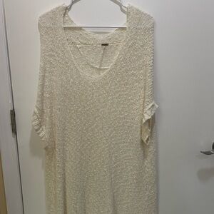 free people oversized beach cover up knit